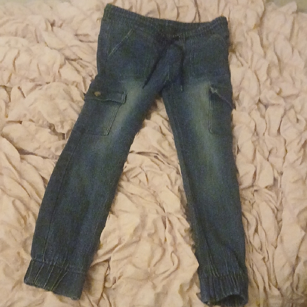 Denim Jogger Pants